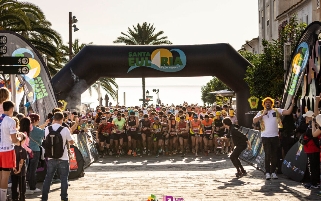 Santa Eulalia acoge el fin de fiesta más floreado de los 3 Días Trail Ibiza